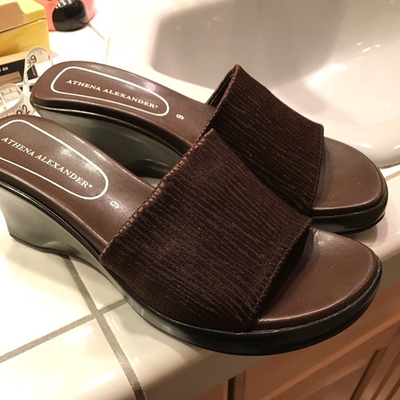 Athena Alexander Shoes - Athena Alexander slip on shoes size 9 brown NWOT